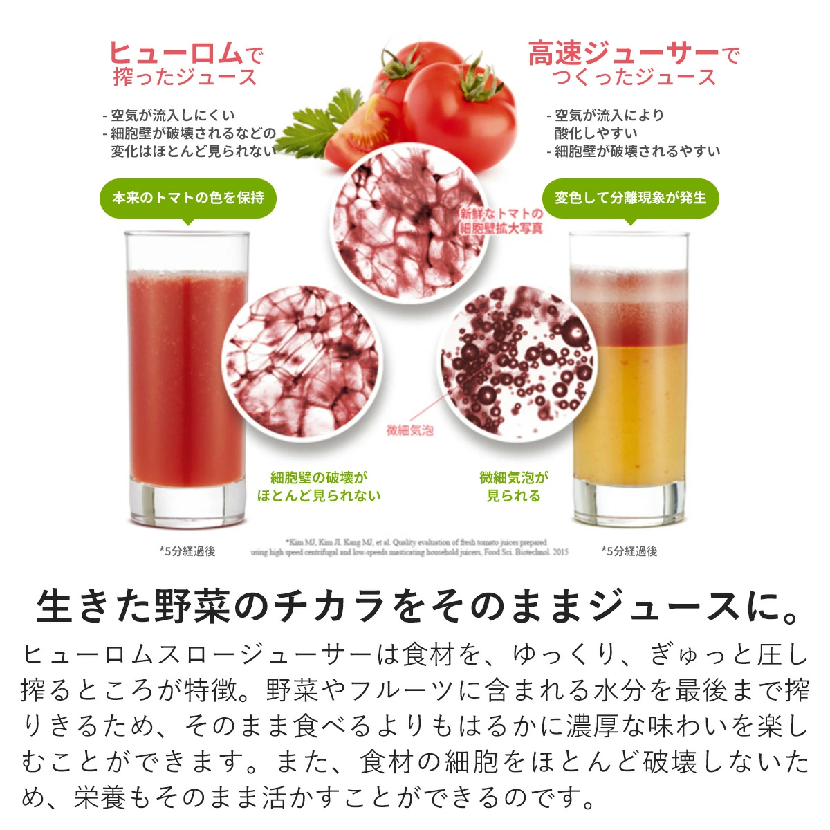 ヒューロム コールドプレスジューサー H400 (8)