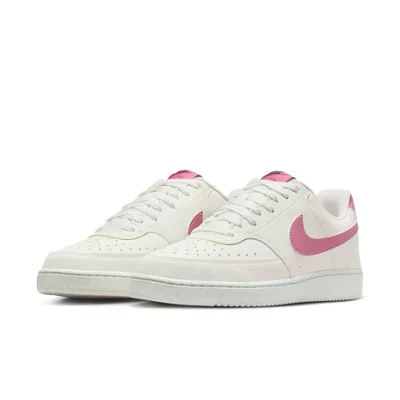 ナイキ（NIKE）（レディース）スニーカー スポーツシューズ コート ビジョン LOW ネクスト ネイチャー ホワイト ピンク DH3158-117 カジュアル シューズ