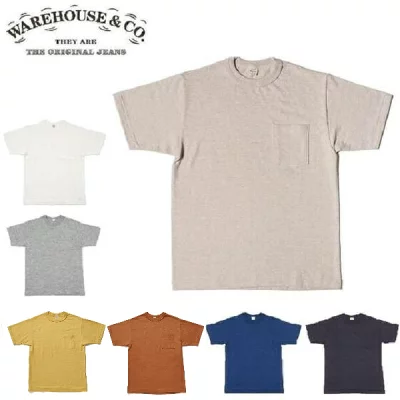 WAREHOUSE(2026)Lot 4601 PocketポケットTシャツWHTS-26SS034（ウエアハウス）WARE HOUSE【ウェアハウス】